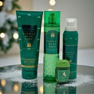 Bath & Body Works Vanilla Bean Noel Body Care Gift Set NWT